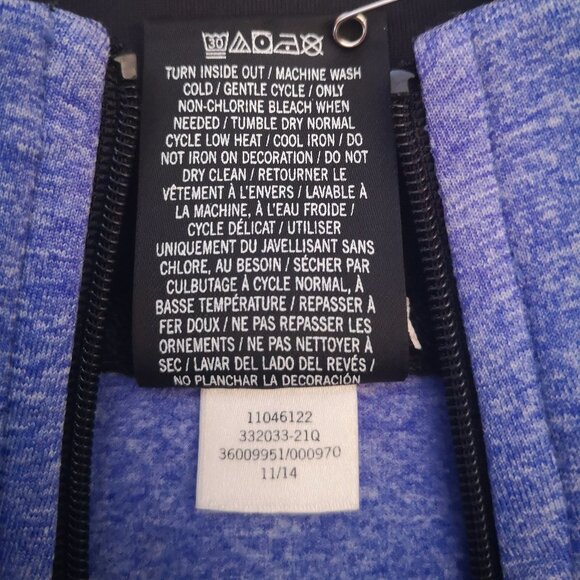 Pink Victoria's Secret Ladies Size Large Purple 1/4 Zip Fleece Lined Pullover - Picture 5 of 9